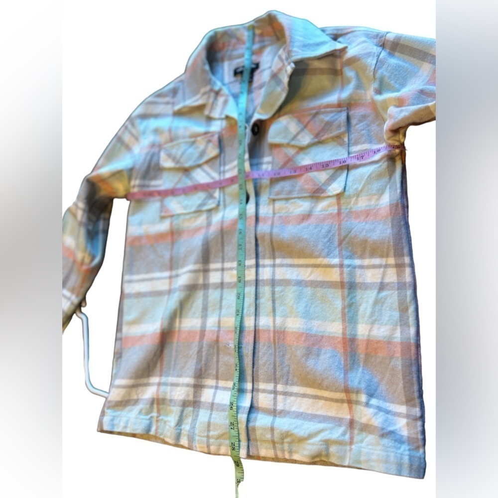 Anna Cai plaid button front shaket top size S - Picture 7 of 9
